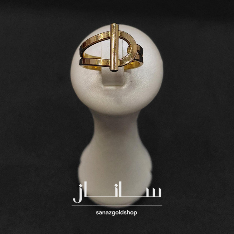 انگشتر مینیمال طرح امگا 18عیار ارسال رایگان گالری طلای ساناز