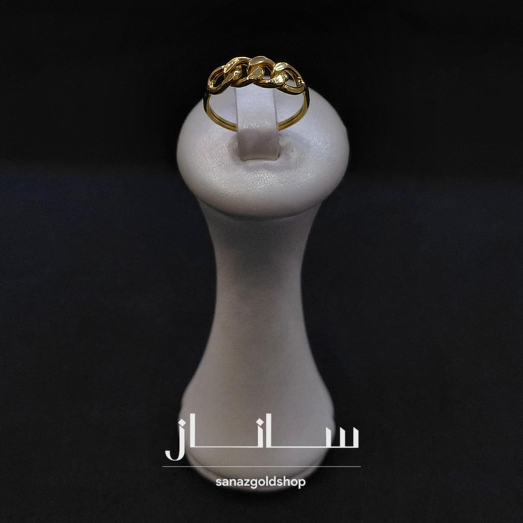 انگشتر مینیمال طرح کارتیه 18عیار ارسال رایگان گالری طلای ساناز