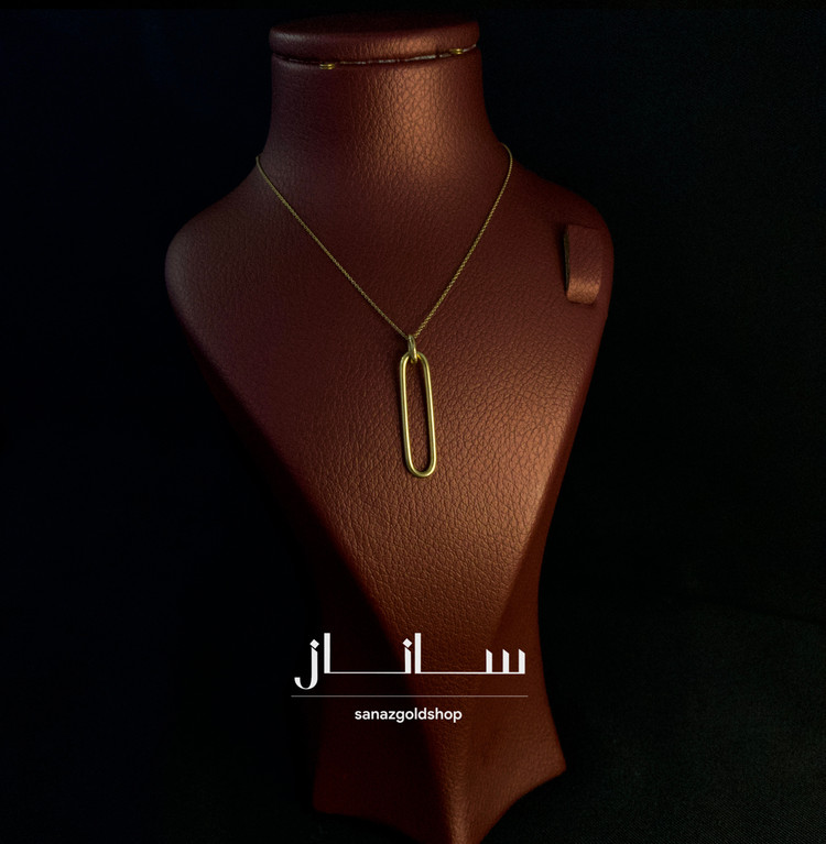 پلاک فلورانس طلای 18 عیار ارسال رایگان گالری طلای ساناز