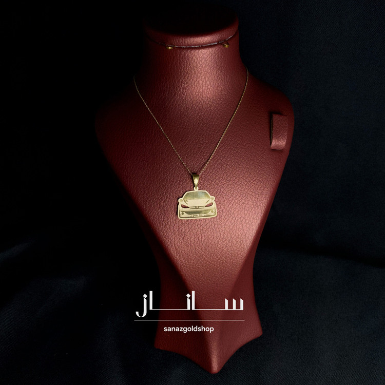 پلاک طلا طرح ماشین 206 ارسال رایگان