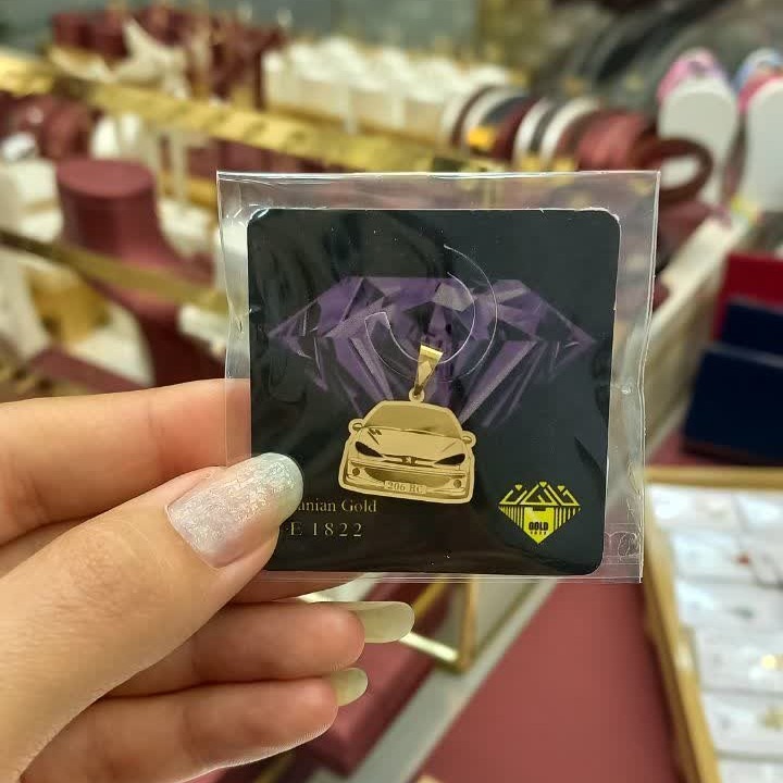 پلاک طلا طرح ماشین 206 ارسال رایگان