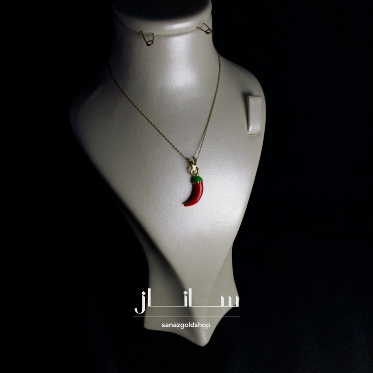 آویز فانتزی با حلقه طلای 18 عیار ارسال رایگان گالری طلای ساناز