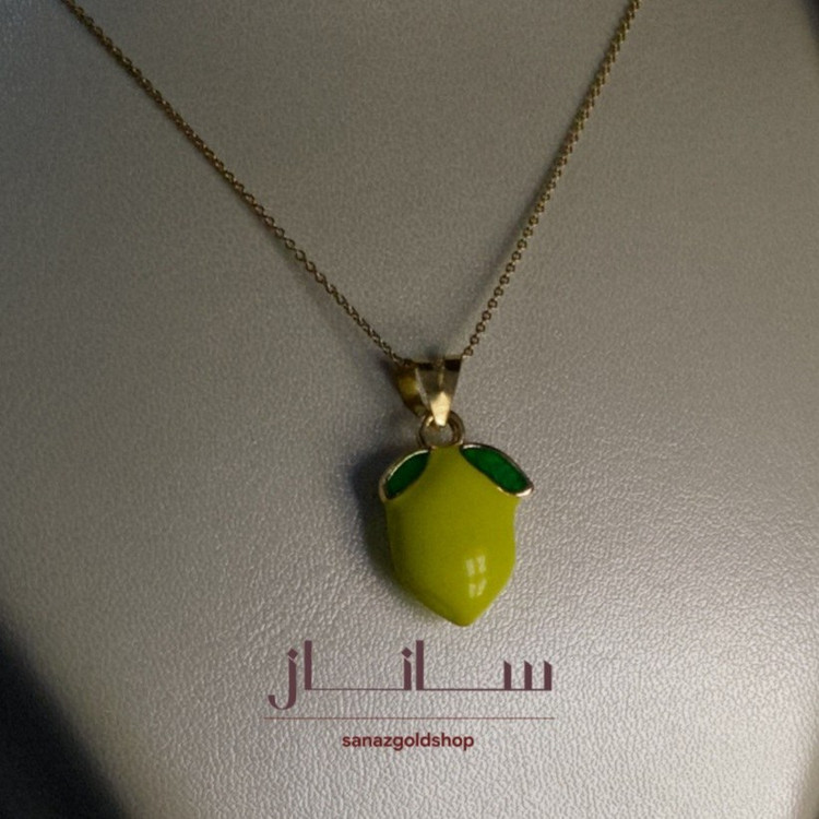 آویز فانتزی با حلقه طلای 18 عیار ارسال رایگان گالری طلای ساناز