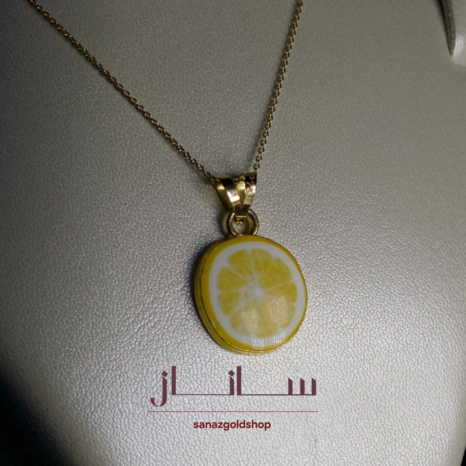 آویز فانتزی با حلقه طلای 18 عیار ارسال رایگان گالری طلای ساناز
