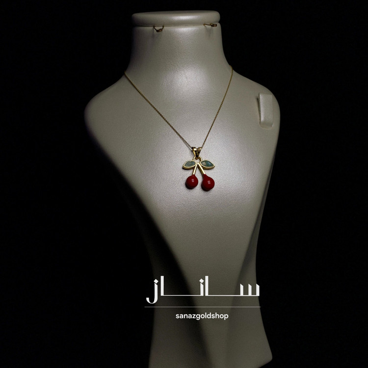 آویز فانتزی با حلقه طلای 18 عیار ارسال رایگان گالری طلای ساناز