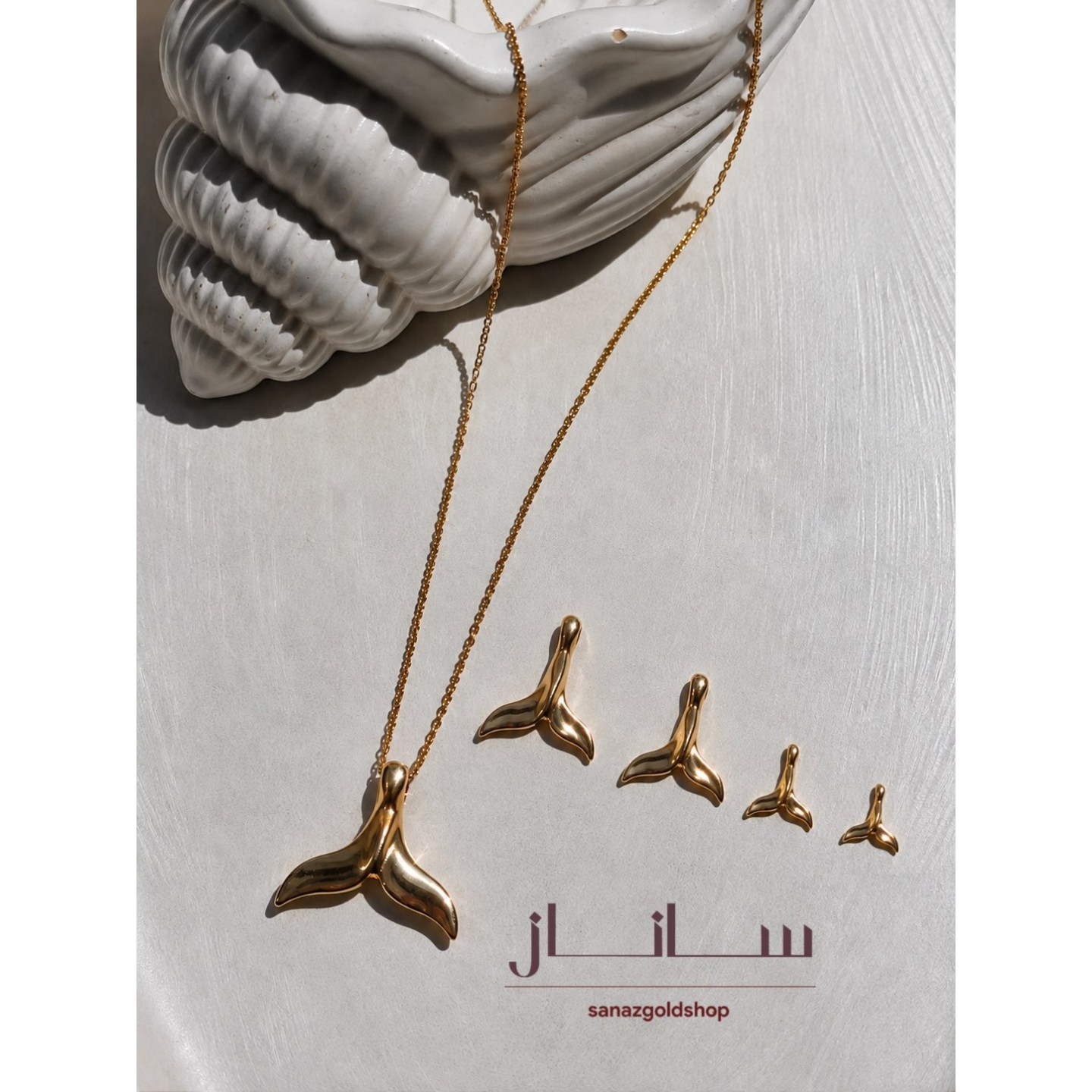 پلاک دم وال طلای 18 عیار ( ارسال رایگان )