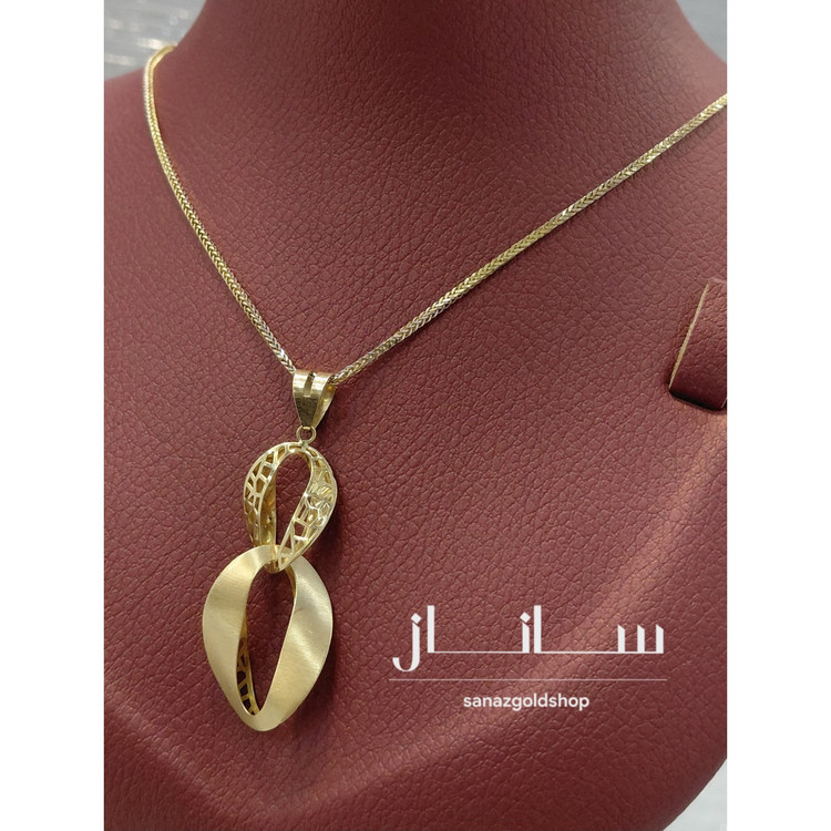 پلاک فیوژن دفرمه 18 عیار کم اجرت ارسال رایگان گالری طلای ساناز