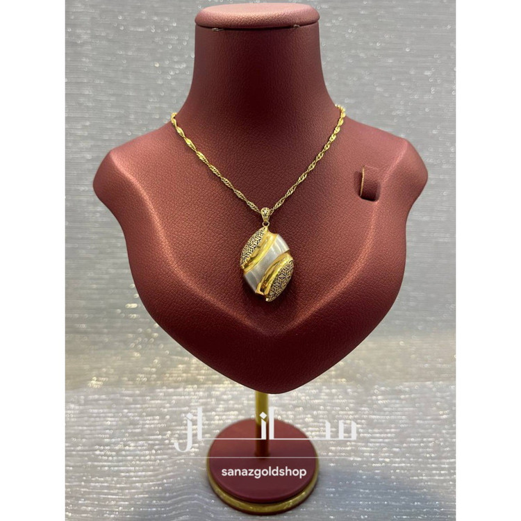 پلاک فیوژن 18 عیار کم اجرت ارسال رایگان گالری طلای ساناز