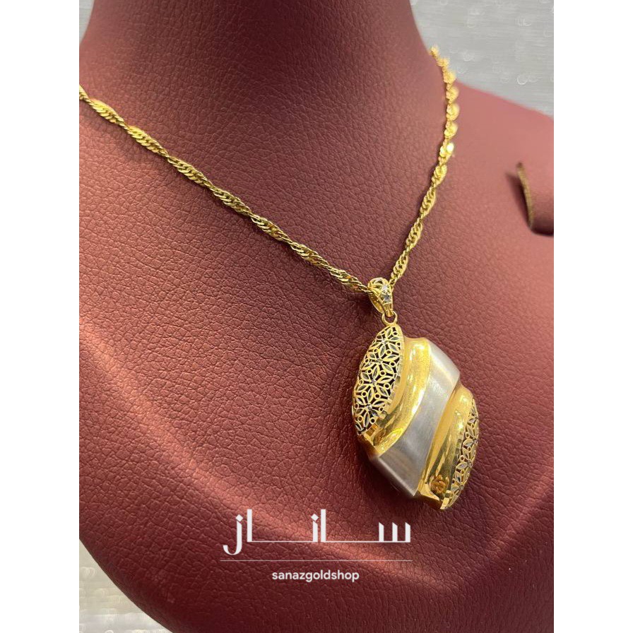 پلاک فیوژن 18 عیار کم اجرت ارسال رایگان گالری طلای ساناز