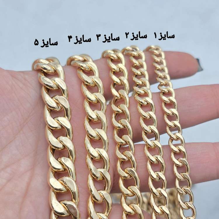 گردنبند طلا کم اجرت 18 عیار زنانه با زنجیر طرح کارتیه طلا و شمش برلیان مدل نمادار