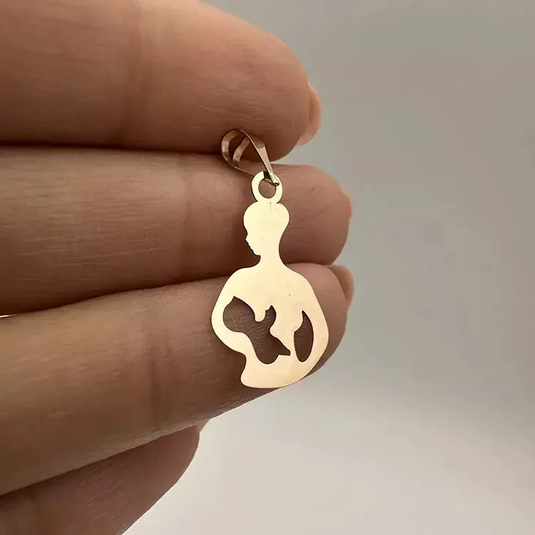 پلاک طلای مادر و فرزند