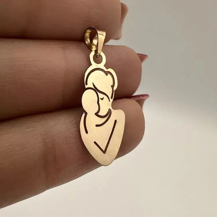 پلاک طلای مادر و فرزند