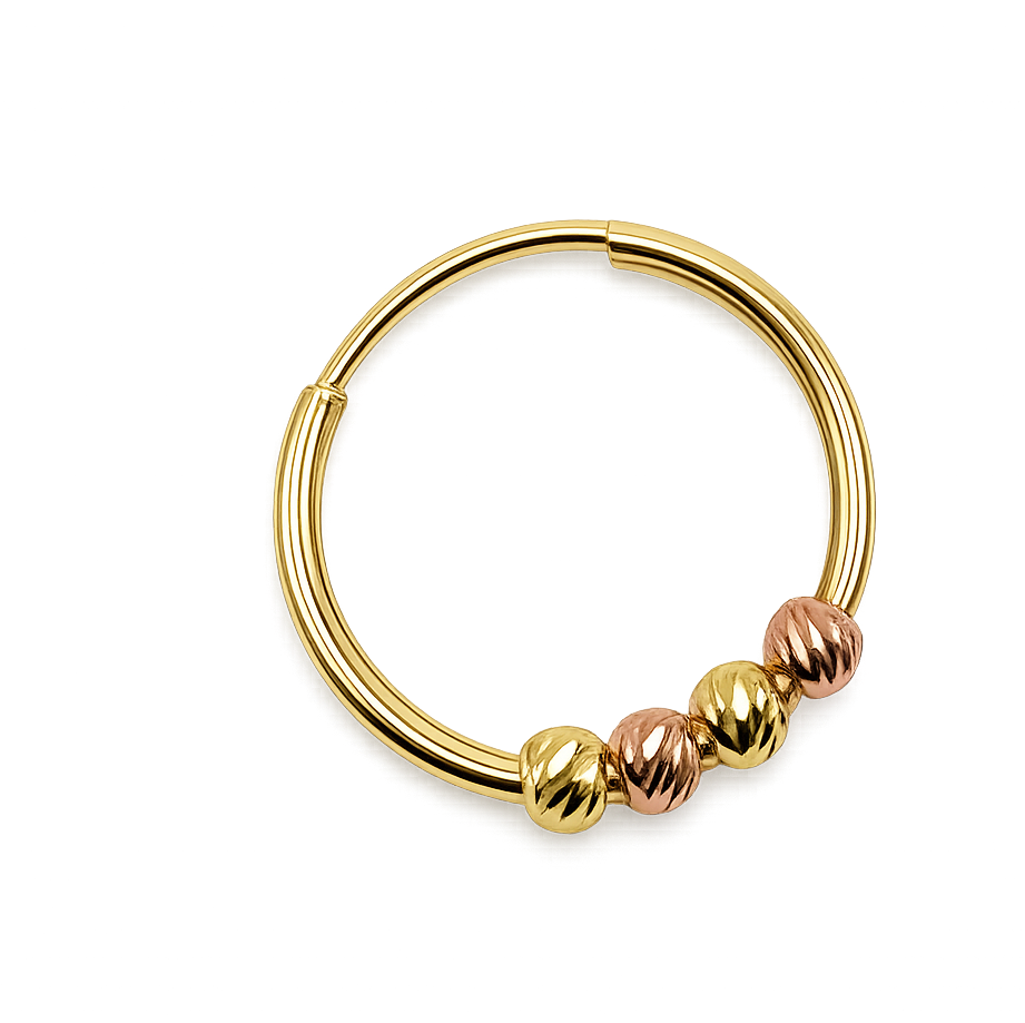 گوشواره حلقه ای 4 گوی 850 سوت قیمت اقساطی ارسال رایگان