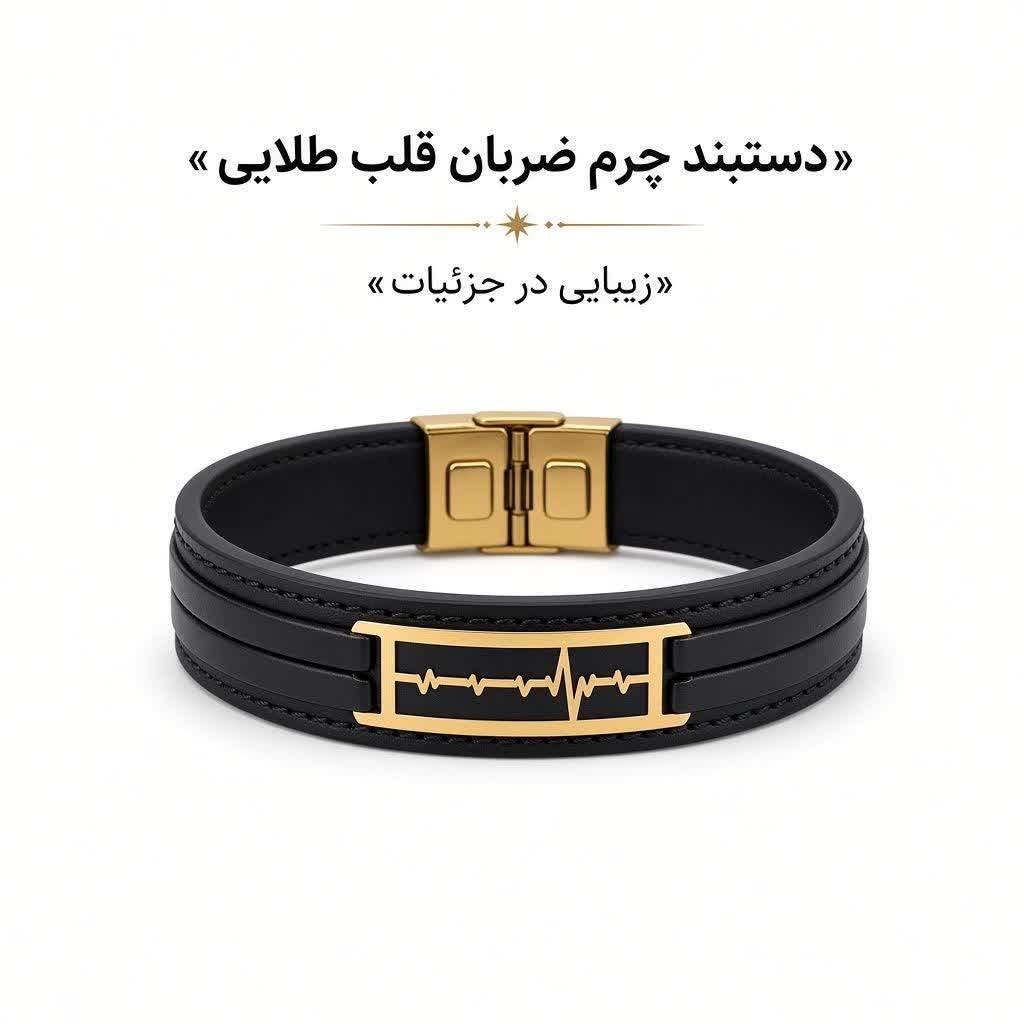 دستبند چرم ضربان قلب وزن 250 سوت، اقساطی ارسال رایگان
