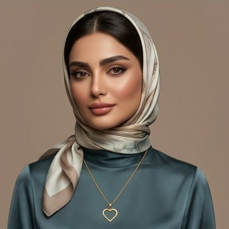 پلاک طلا آویز گردنی مدل قلب 150سوت قسطی