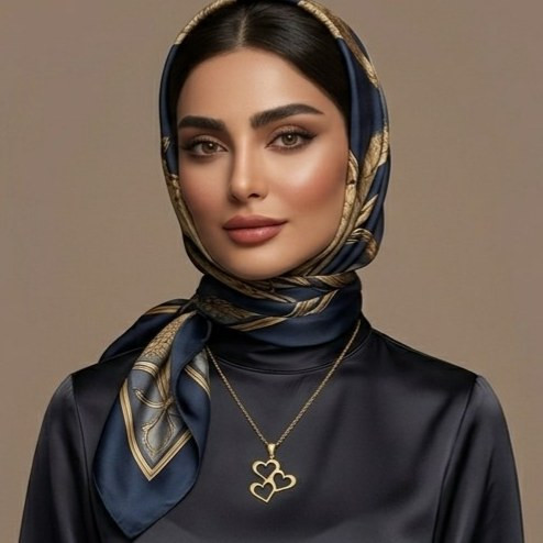 پلاک طلا آویز گردنی مدل سه قلب 150سوت قسطی