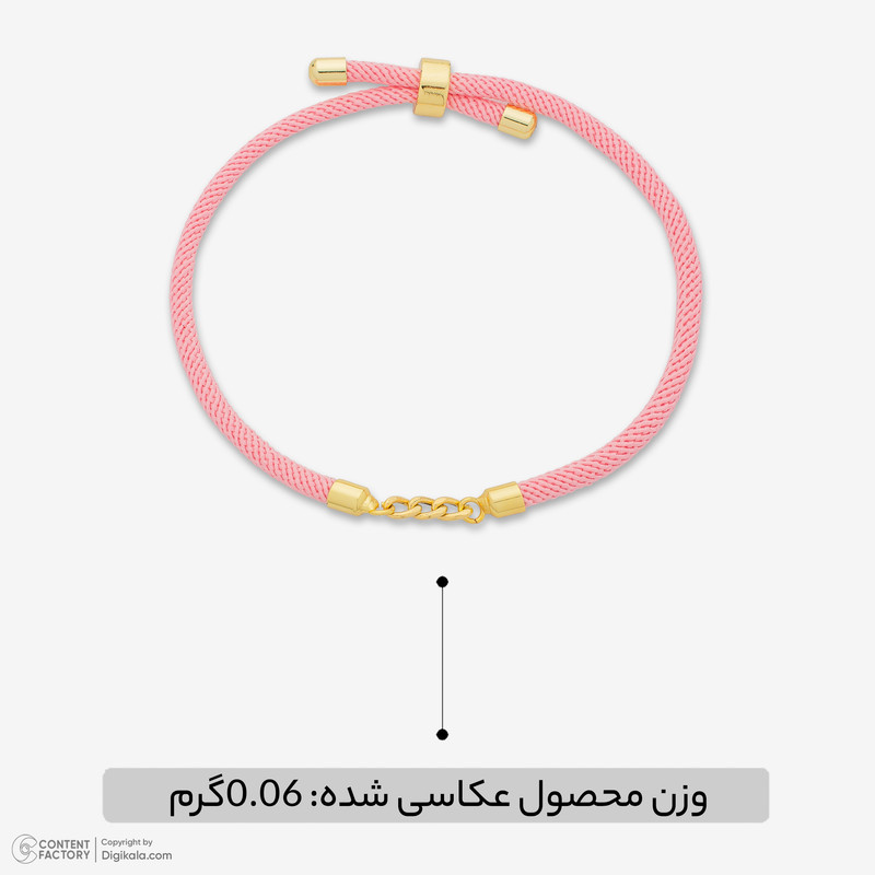 دستبند طلا 18 عیار زنانه با بند بافت مایا ماهک مدل کارتیه کد MB2064