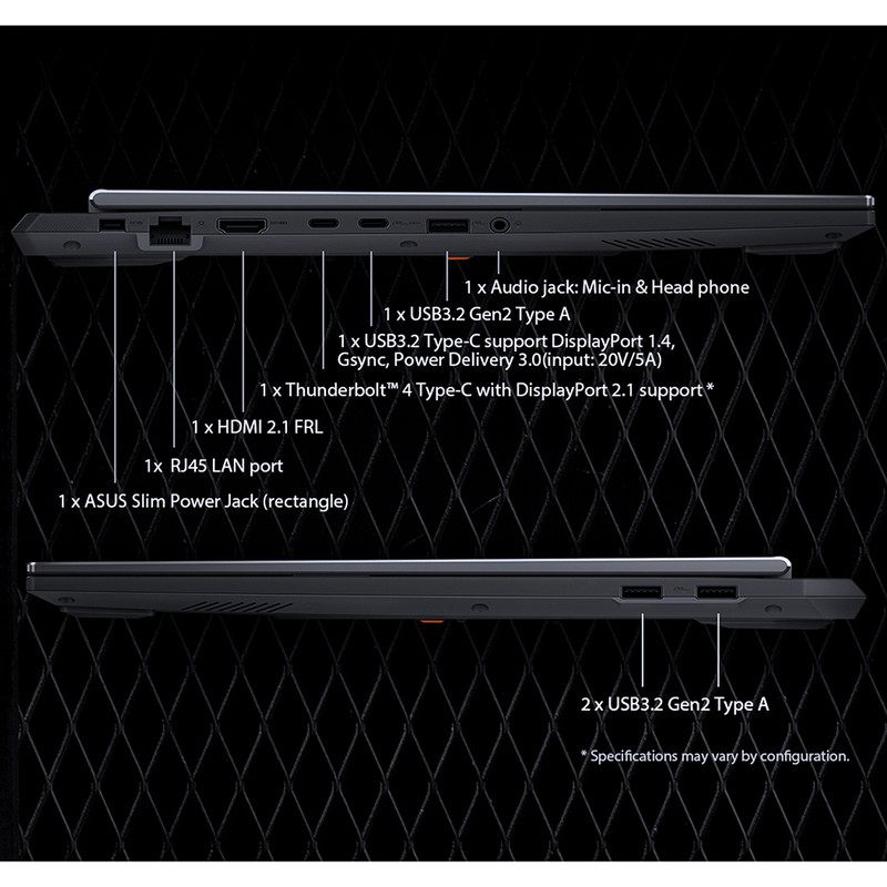 لپ تاپ 16 اینچی ایسوس مدل TUF Gaming F16 FX608JHR-Core i7 14650HX-RTX5050 8GB-16GB DDR5 5600MHz-1TB SSD-WUXGA 165Hz