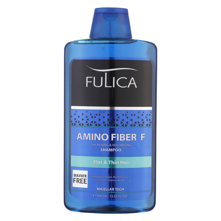 شامپو تقویتکننده مو فولیکا مخصوص موهای کمحجم و نازک، حجم 400 میلیلیتر مدل Amino Fiber، حاوی ویتامینهای B7 و B6، بدون ...
