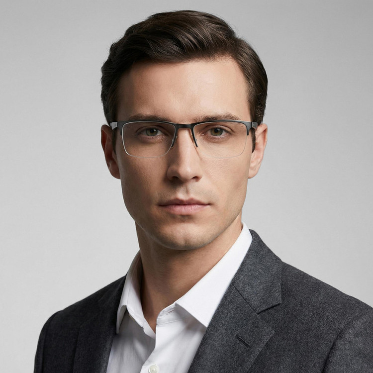 فریم عینک طبی کلاب مستر Clubmaster ری بن مدل 0RX6335-2855-54 مناسب برای صورت گرد، بیضی، مستطیل و مربع