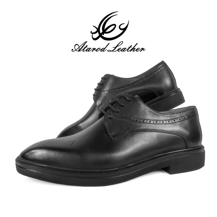 کفش مردانه چرم عطارد مدل چرم طبیعی کد SH244
