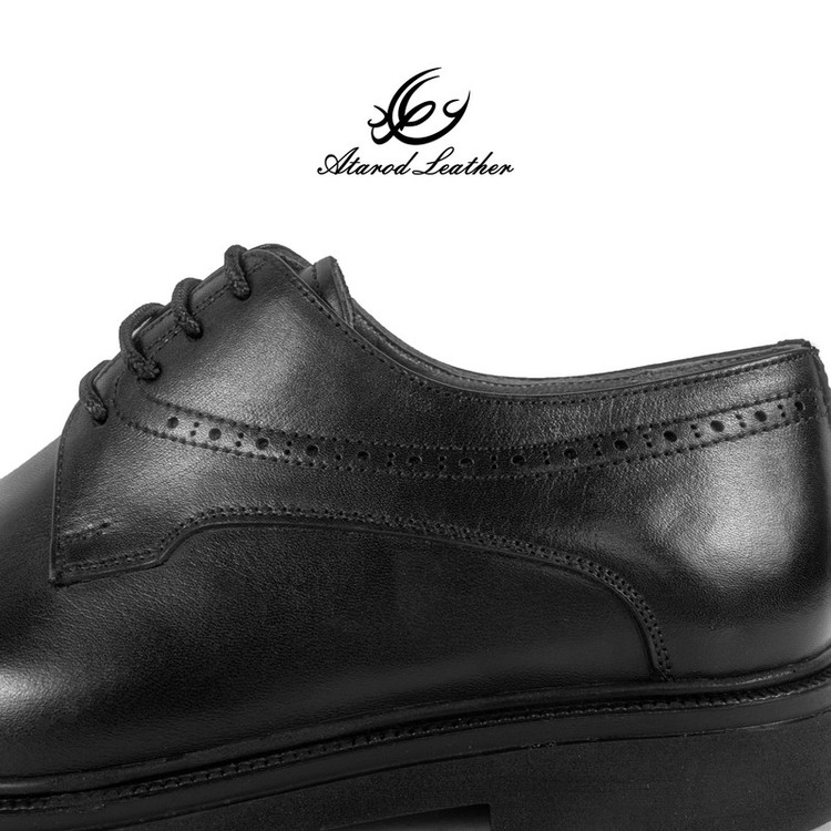 کفش مردانه چرم عطارد مدل چرم طبیعی کد SH244