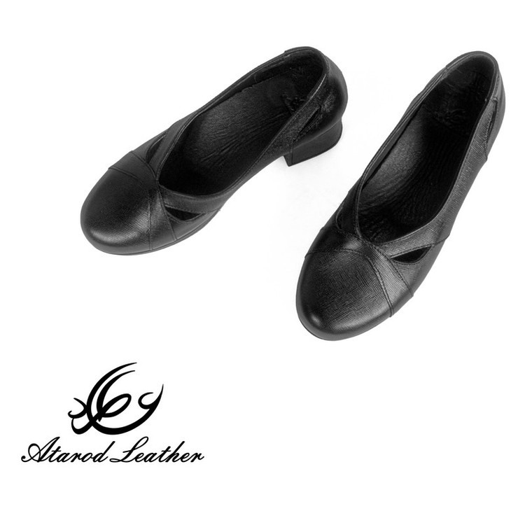 کفش زنانه چرم عطارد مدل چرم طبیعی کد SH214