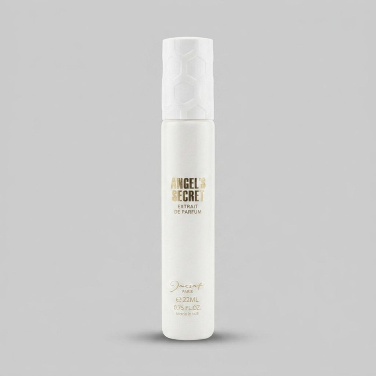 عطر جیبی ژک ساف مدل ANGELS SECRET با رایحه گرم و شیرین حجم 22 میلی لیتر