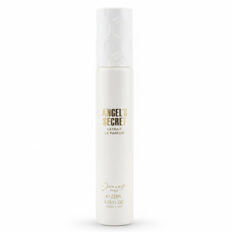 عطر جیبی ژک ساف مدل ANGELS SECRET با رایحه گرم و شیرین حجم 22 میلی لیتر