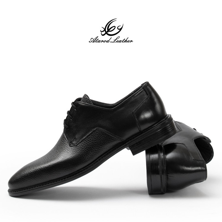کفش رسمی مردانه چرم عطارد مدل چرم طبیعی کد SH350