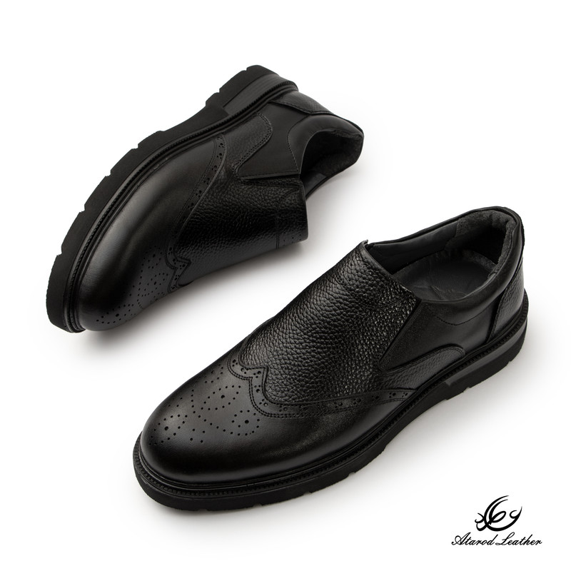 کفش روزمره مردانه چرم عطارد مدل چرم طبیعی کد SH377