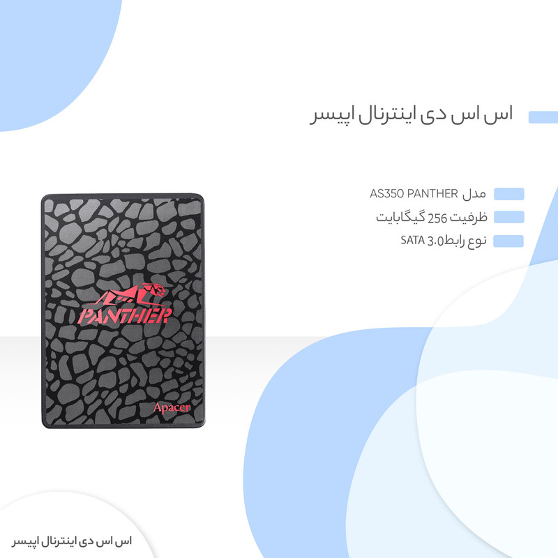 اس اس دی اینترنال اپیسر مدل AS350 PANTHER ظرفیت 256 گیگابایت