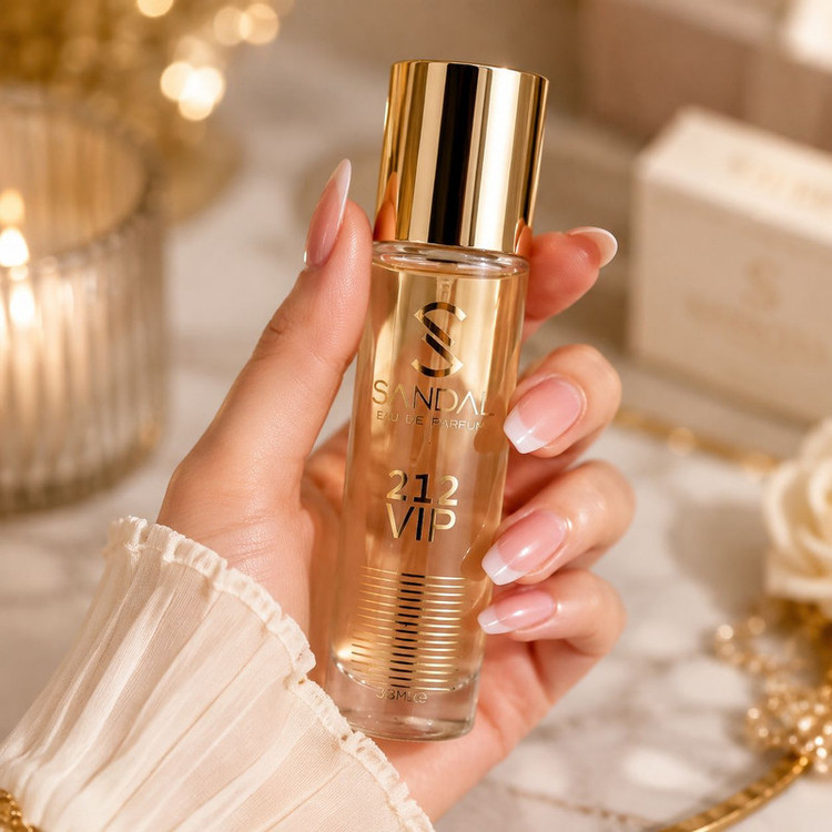 عطر جیبی مردانه صندل مدل 212vip حجم 33 میلی لیتر مدل 1