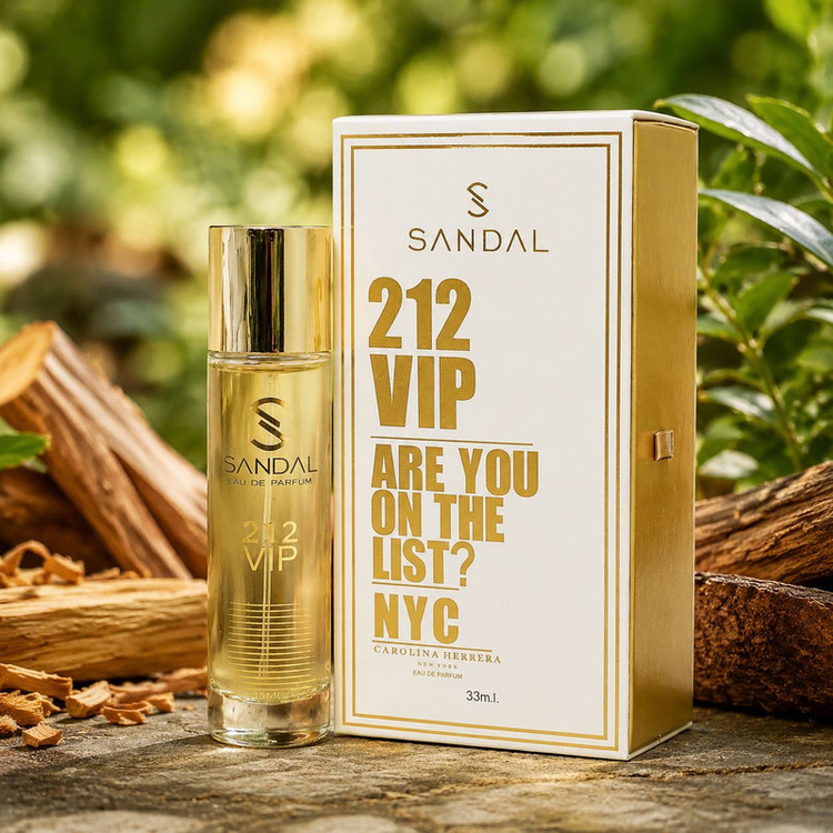 عطر جیبی مردانه صندل مدل 212vip حجم 33 میلی لیتر مدل 1