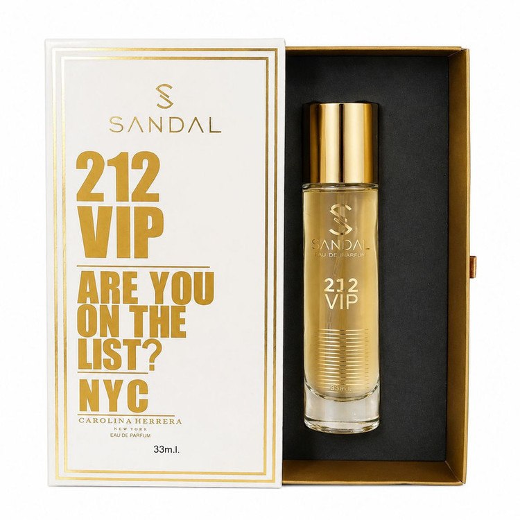 عطر جیبی مردانه صندل مدل 212vip حجم 33 میلی لیتر مدل 1