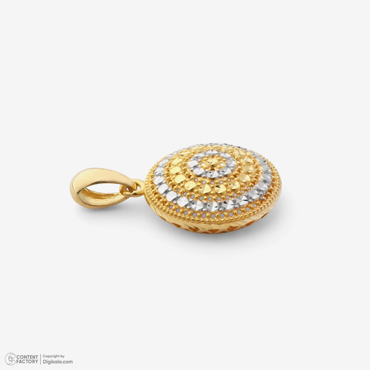 آویز گردنبند طلا 18 عیار زنانه طلای صداقت طرح دایره