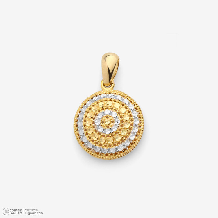آویز گردنبند طلا 18 عیار زنانه طلای صداقت طرح دایره