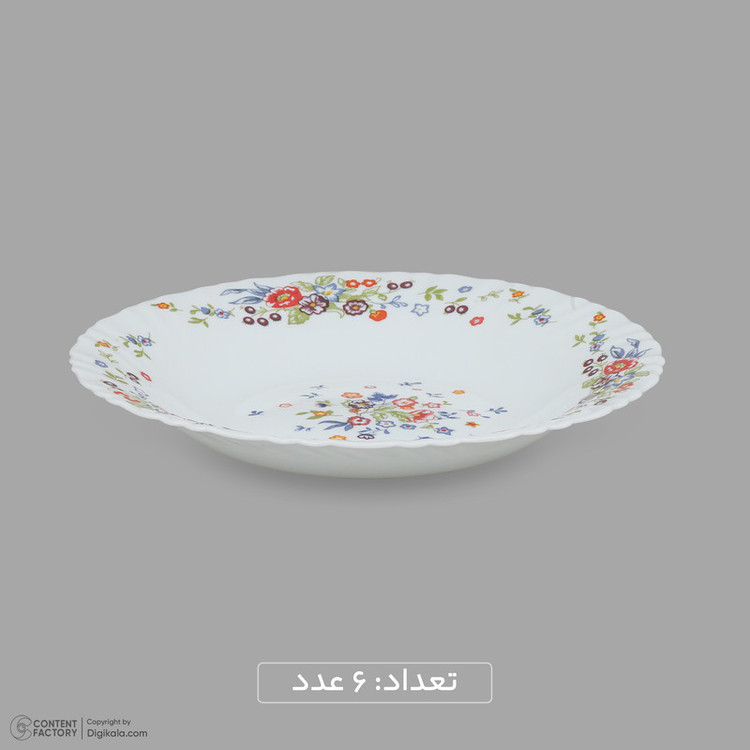 سرویس غذاخوری اوپال 25 پارچه 6 نفره گلدن اوپال مدل ویکتوریا
