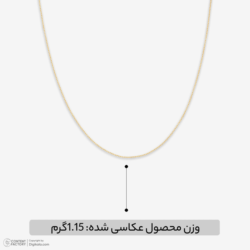 زنجیر حلقهای فلامینگو طلا 18 عیار زنانه حافا گلد مدل R234