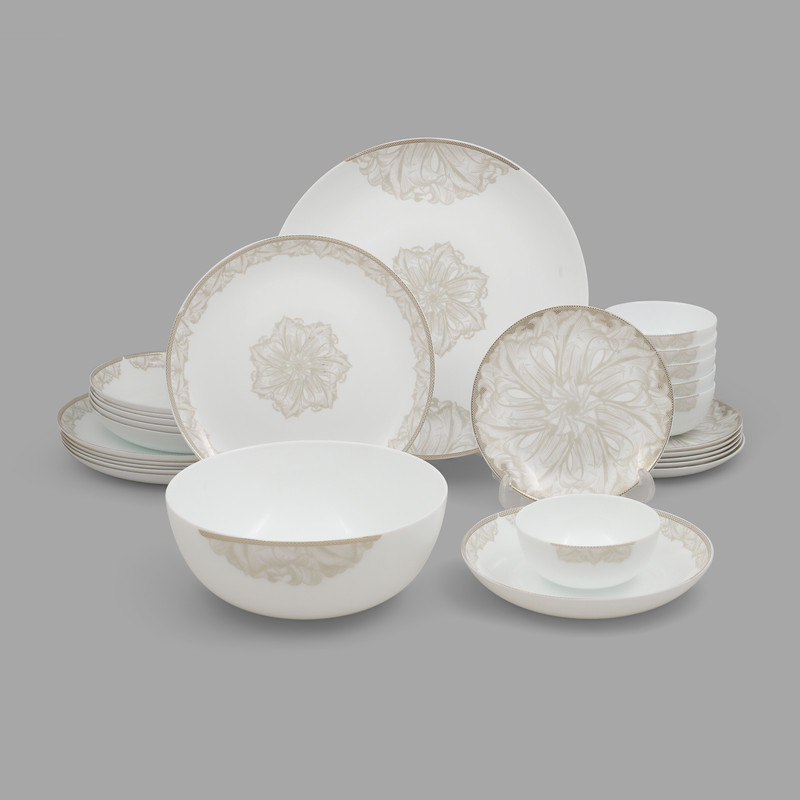 سرویس غذاخوری اوپال 26 پارچه 6 نفره گلدن اپال مدل سلنا