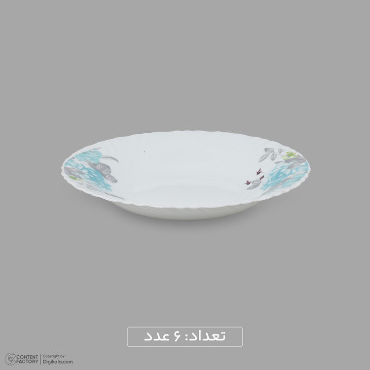 سرویس غذاخوری اوپال 25 پارچه 6 نفره گلدن اوپال مدل مهسان