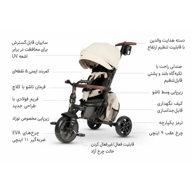سهچرخه کودک کیوپلی مدل 7in1