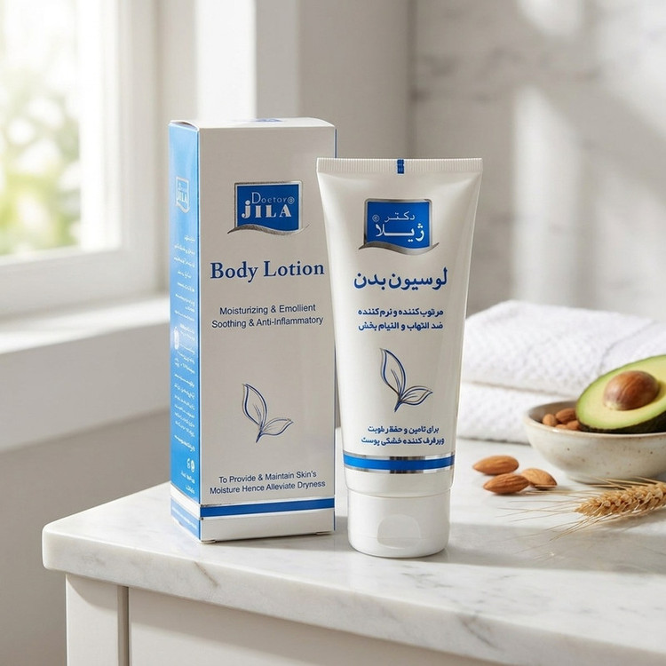 لوسیون بدن مرطوبکننده و ضد التهاب دکتر ژیلا مدل Soothing And Anti Inflamatory حجم 200 میلیلیتر مناسب پوست خشک و آتوپی...