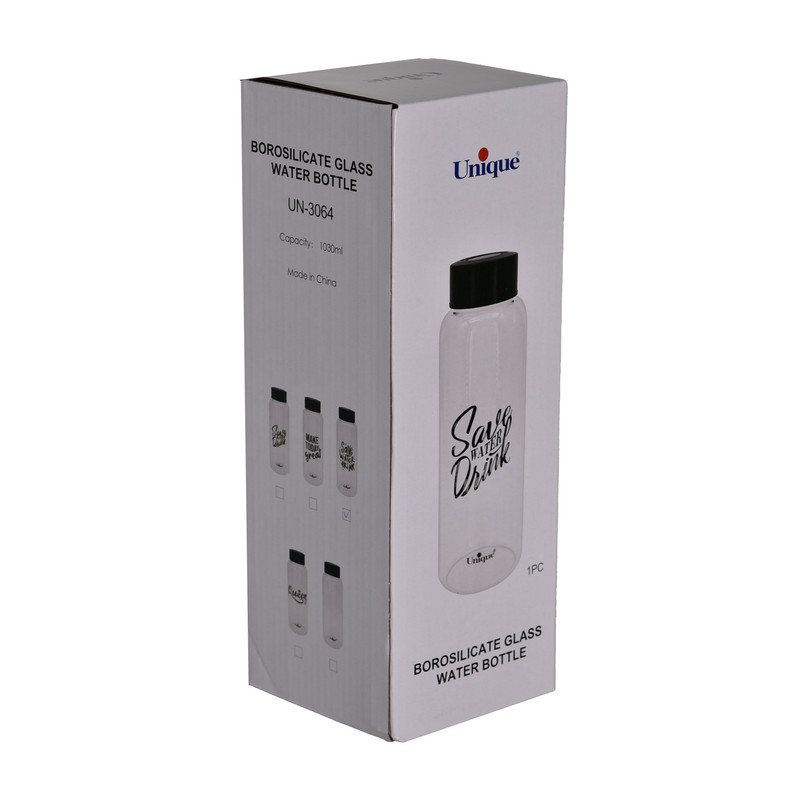 بطری یونیک طرح save water 2 کد 3064