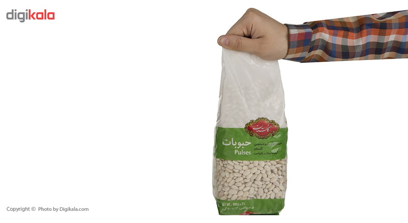 لوبیا سفید گلستان مقدار 900 گرم