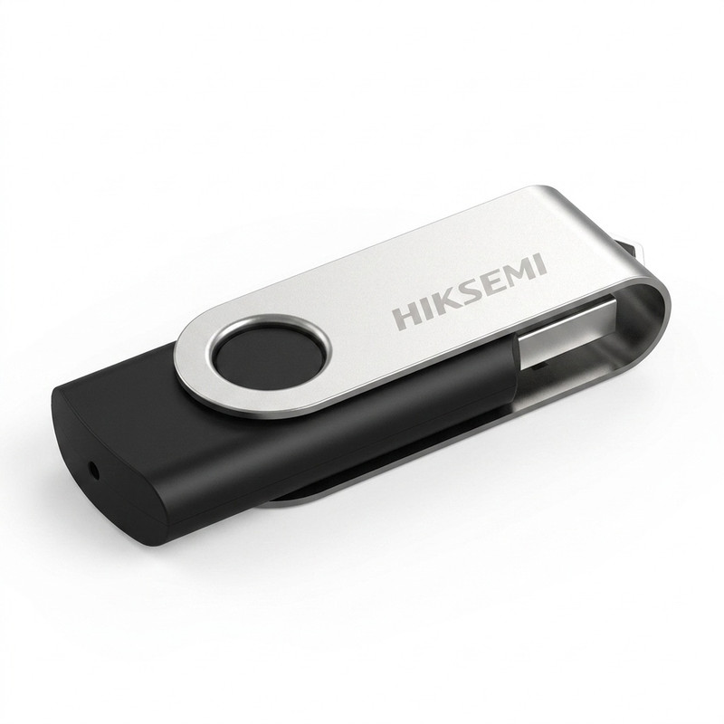 فلش مموری چرخشی 64 گیگابایت هایک سمی مدل HS-USB-M200S با رابط USB 3.0، مقاوم در برابر ضربه و سازگار با ویندوز، لینوکس...
