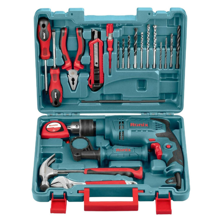 کیت دریل برقی چکشی رونیکس مدل RS0001