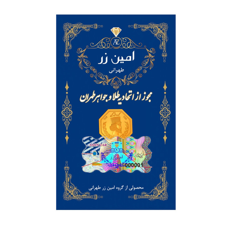 سکه گرمی طلا 18 عیار امین زر مدل amz-0.2