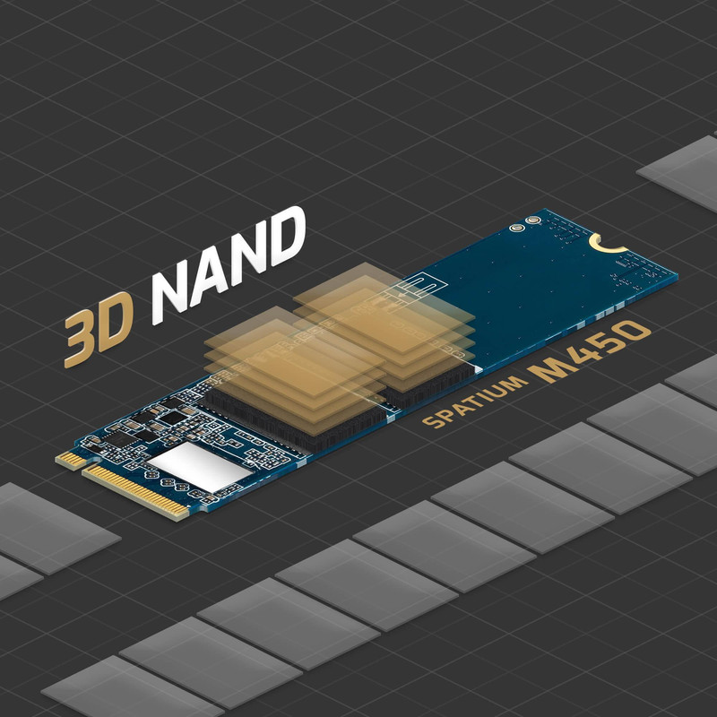 اس اس دی اینترنال PCIe Gen4 x4 ام اس آی مدل SPATIUM M450 ظرفیت 500 گیگابایت