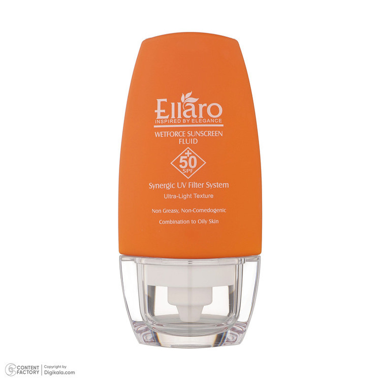 فلوئید ضد آفتاب بدون رنگ الارو SPF50 مدل Ultra Light تحت لیسانس محافظ UVA ،UVB، مرطوبکننده مناسب پوستهای چرب و مختلط ...